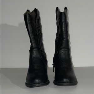 Black toddler cowboy boots | size 6